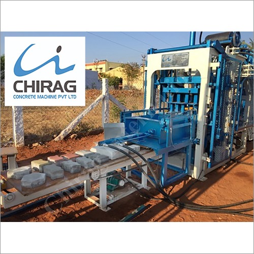 Chirag Modern Vibration Block Making Machine - Super-strength Steel Frame, Blue Color | Automatic Hydraulic System, 1000-1500 Kg/hr Capacity, High Density Output, Reliable Plc Control System
