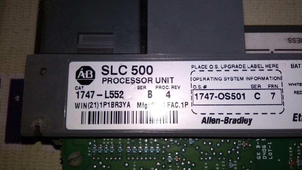 Allen Bradley Cpu 1747-l552 B