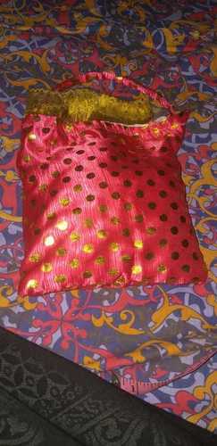 Designer Potli's - Rectangular Hand-Built Design, Modern Style in Vibrant Red Color for Indoor Decor