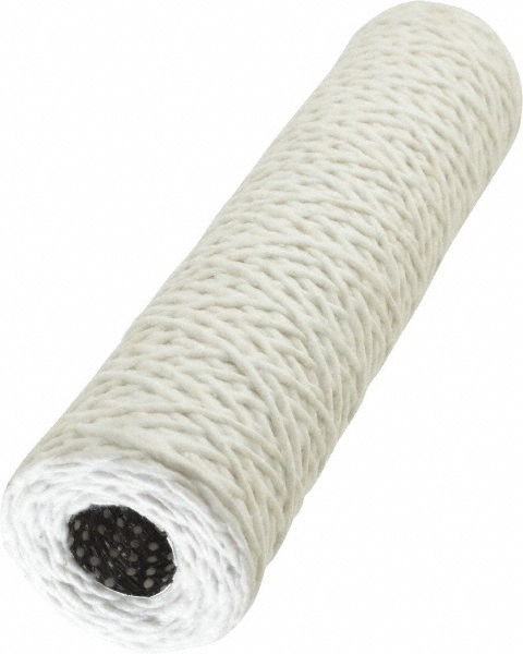 Cotton Wound Filter Cartridge - Cotton Yarn, 2.5"/4.5" Outer Diameter, 28mm Inner Diameter, Doe, 10-40 Inch Length, Micron Ratings 1-100 | Easy To Discharge, Polypropylene & Stainless Steel Core