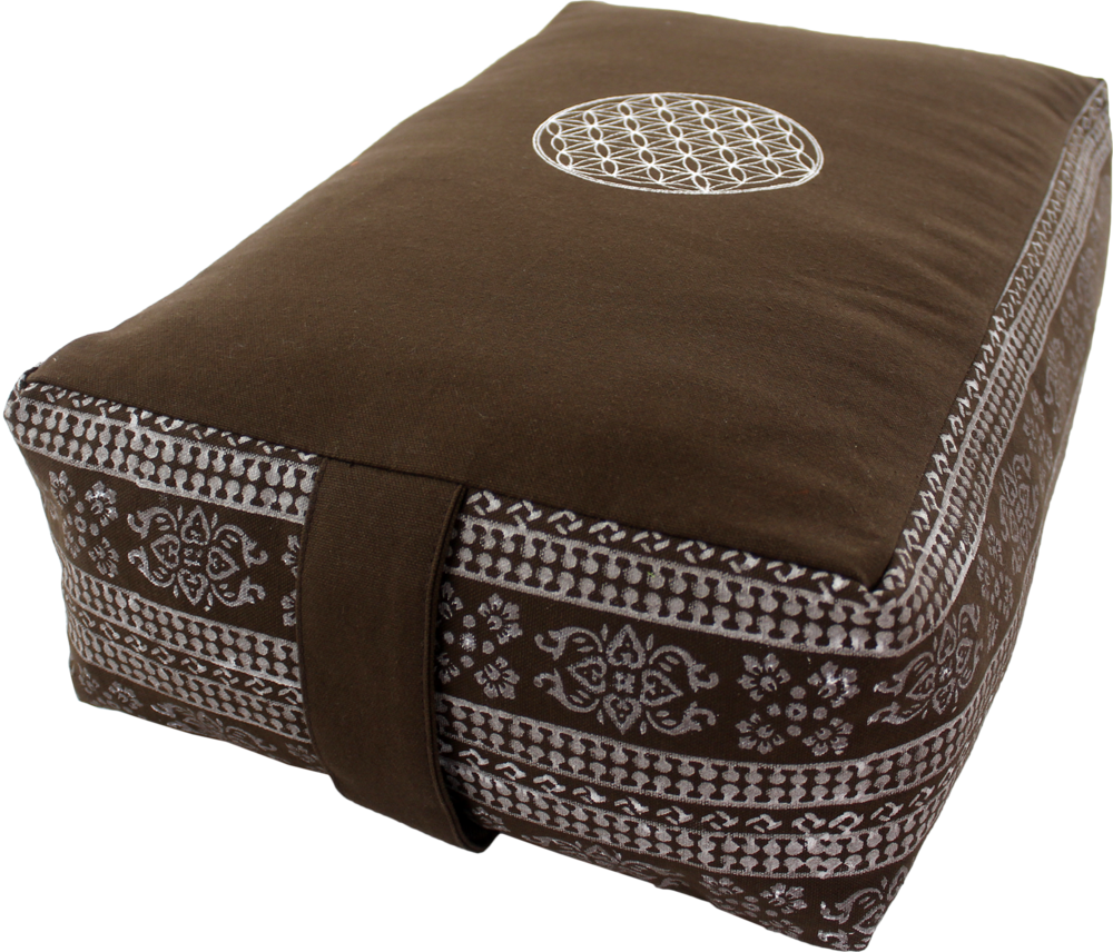 Custom Embroidery Side Print Bolster Application: Meditation