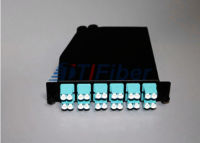 Sc Simplex Fiber Optic Adapter Mtp / Mpo Fiber With Swell Clip Lock Cover