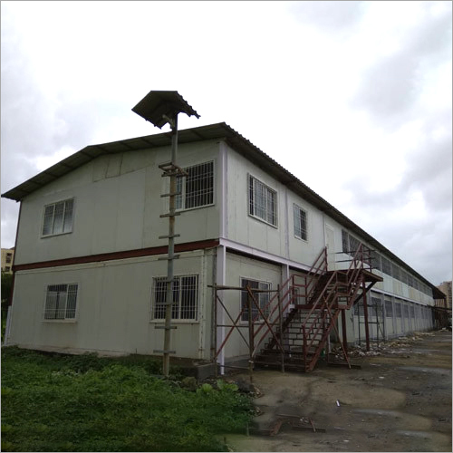 Industrial Multi Storey Cabin - High-grade Steel, Eco-friendly Design | Five Doors, Nine Sliding Windows, Insulated Steel Walls