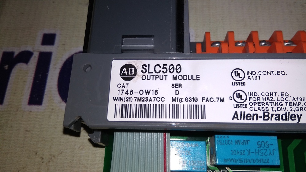 Allen Bradley Output Module 1746-ow16 D
