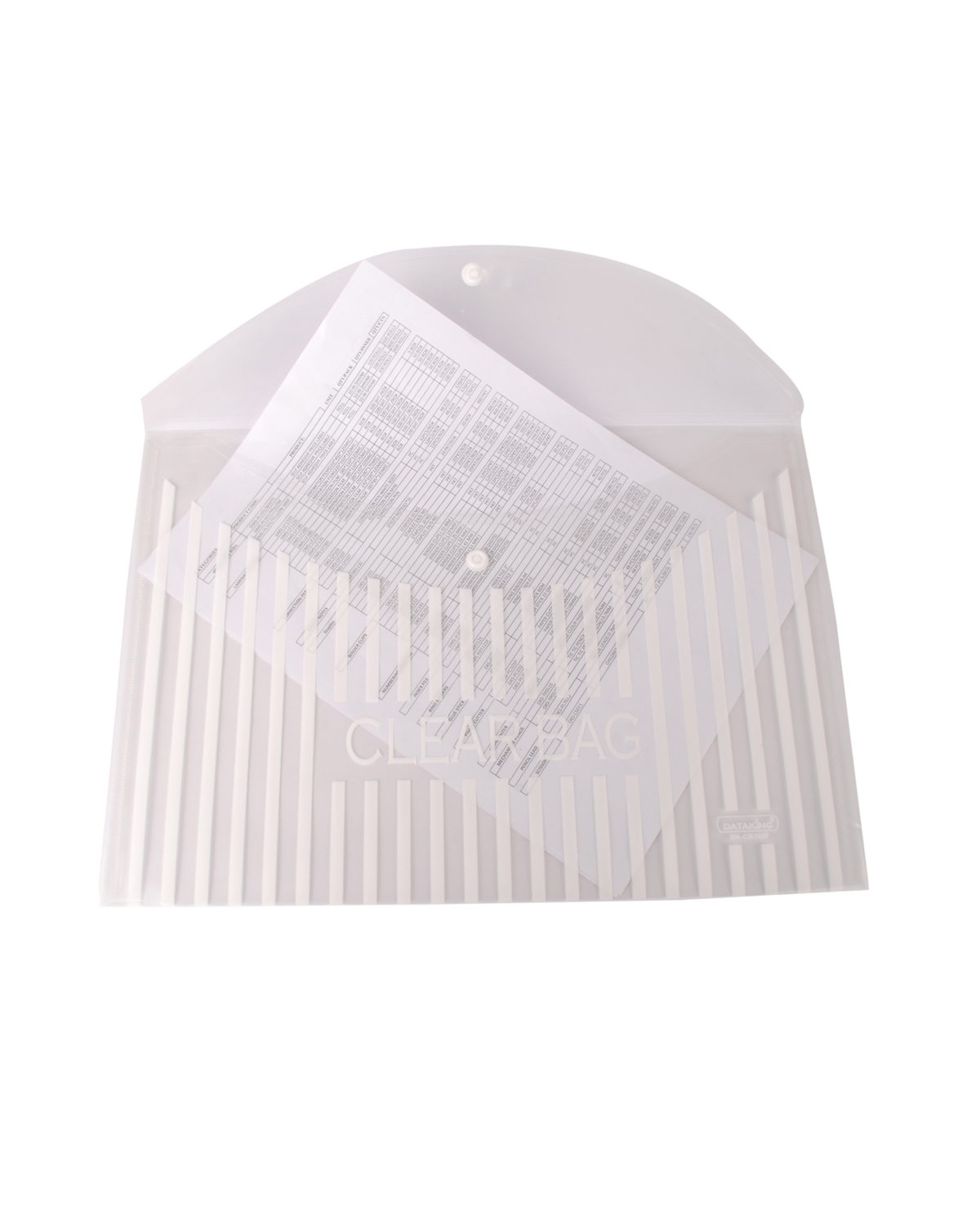 Plastic My Clear Bag (Linear Print)