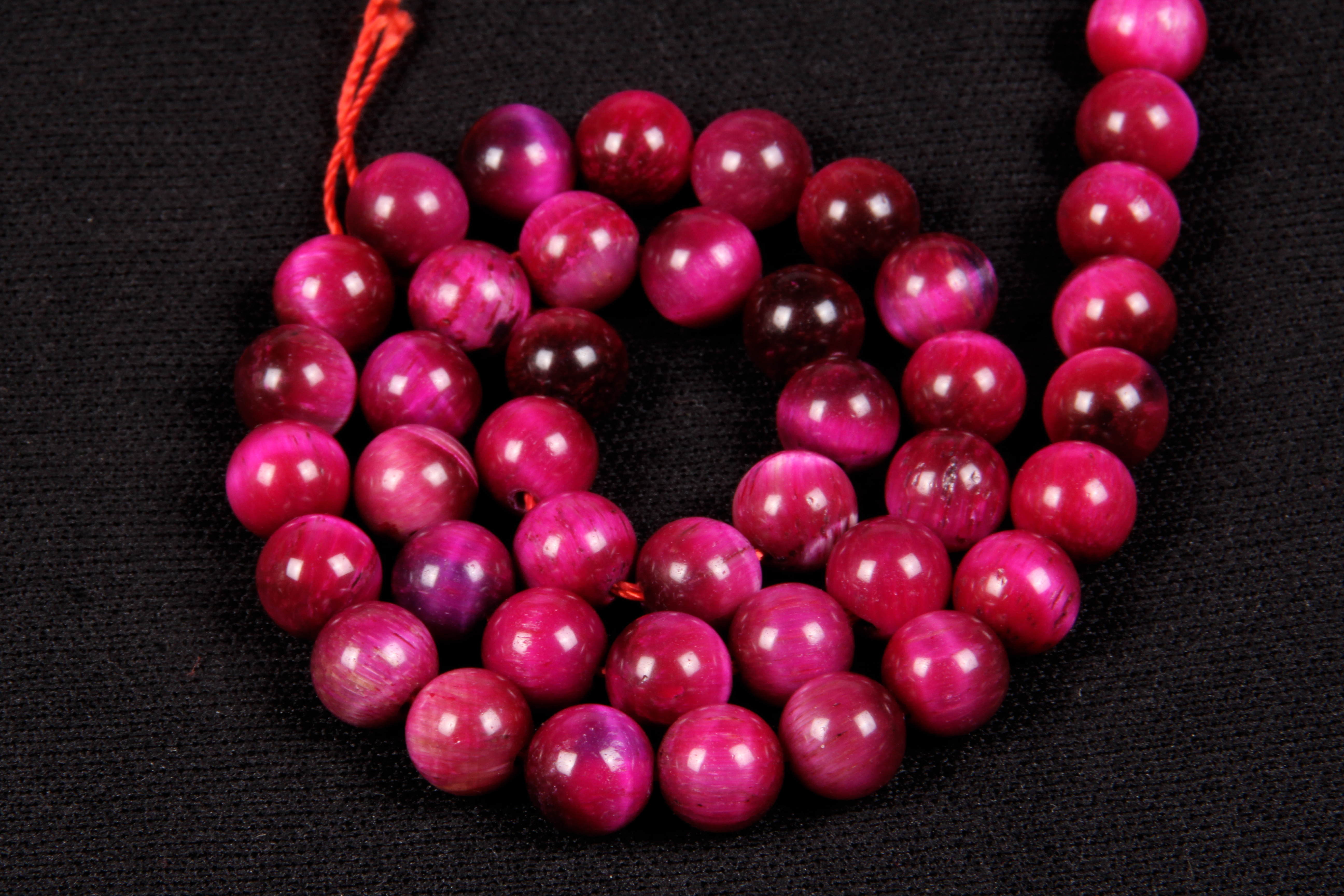 Pink Tiger Eye 8 Mm Beads