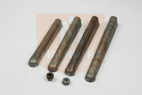 Base Leg - Steel Alloy, Customizable Height, Metallic Color | Durable, Sturdy, Simple Cylindrical Shape, Raw/Unfinished Metal Finish