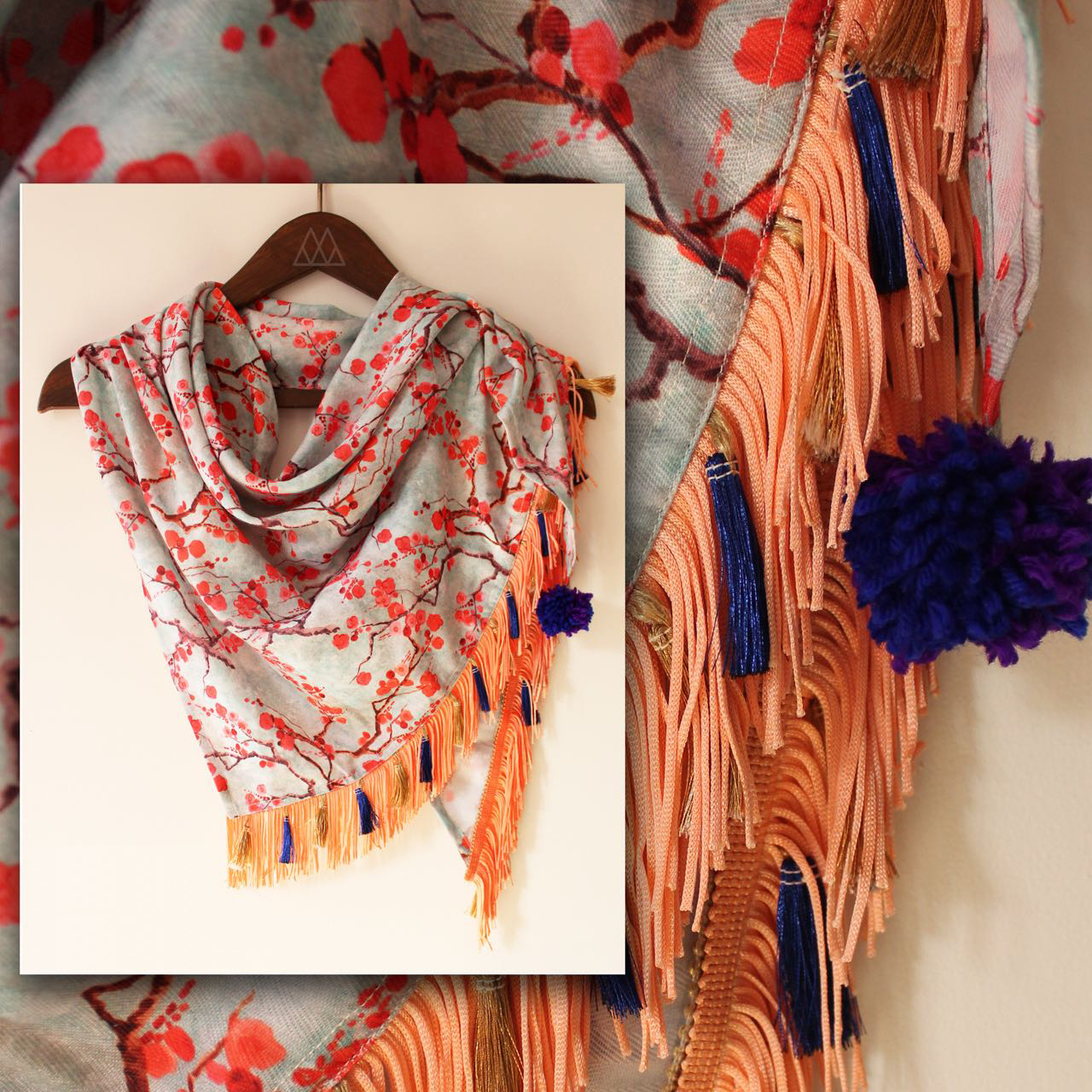 Designer Digital Printed Scarf Fabric