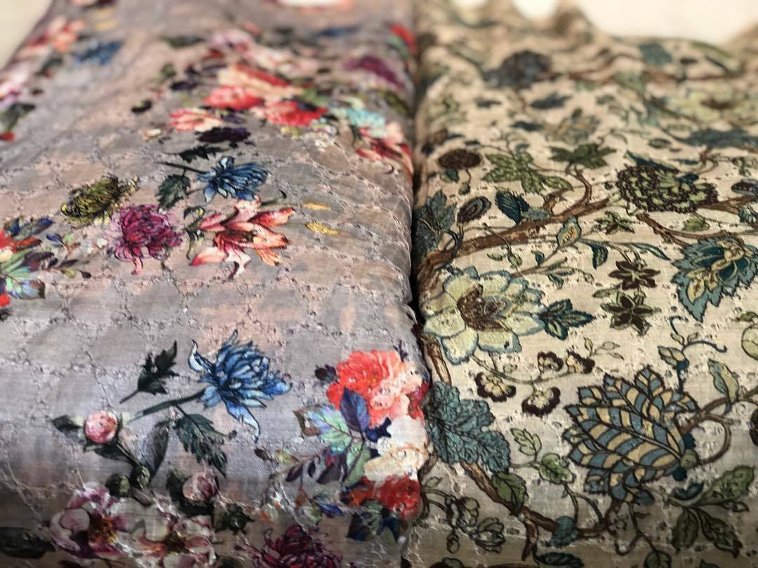 Chikankari Digital Printed Fabric