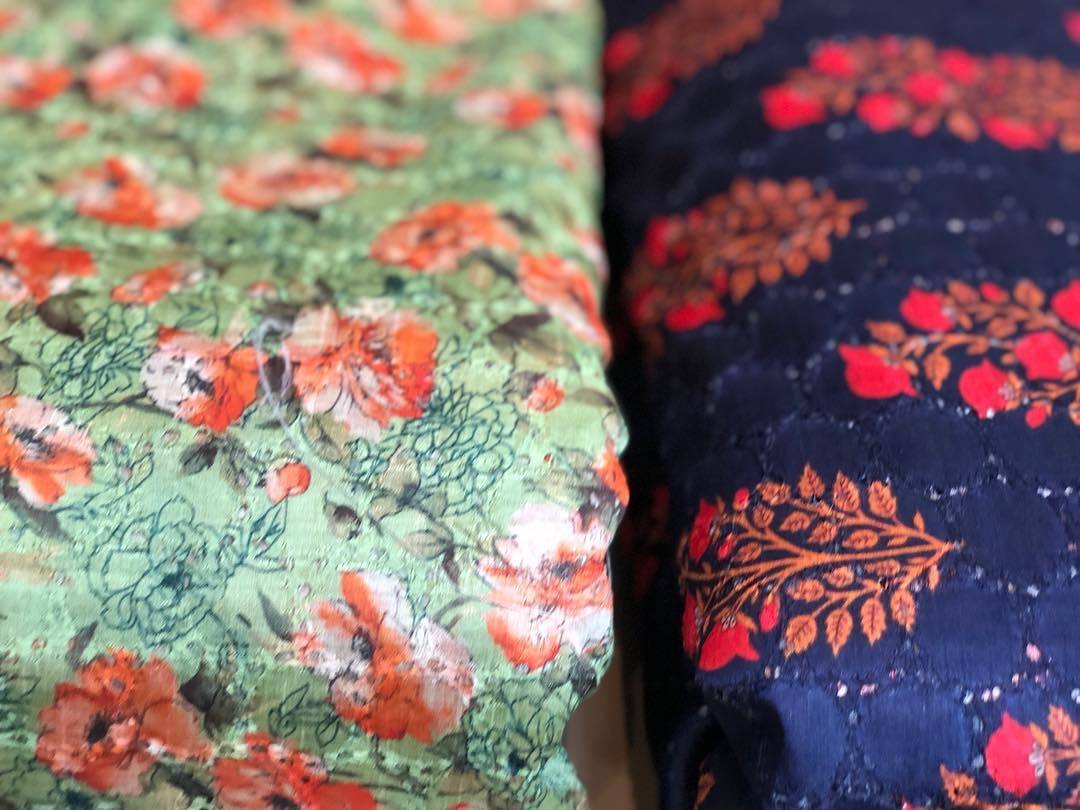 Chikankari Digital Printed Fabric