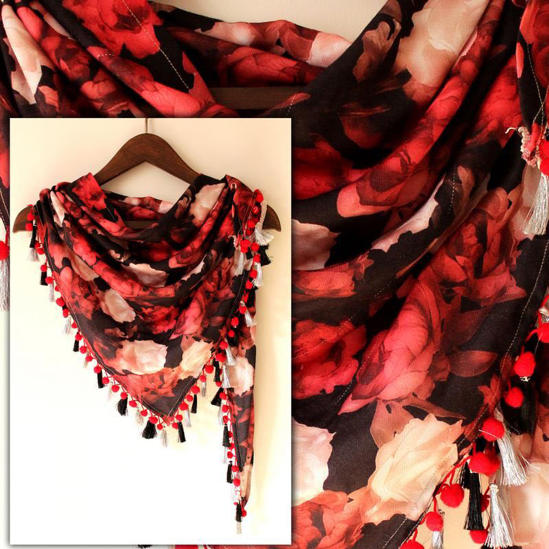 Digital Fancy Printed Scarf Fabric