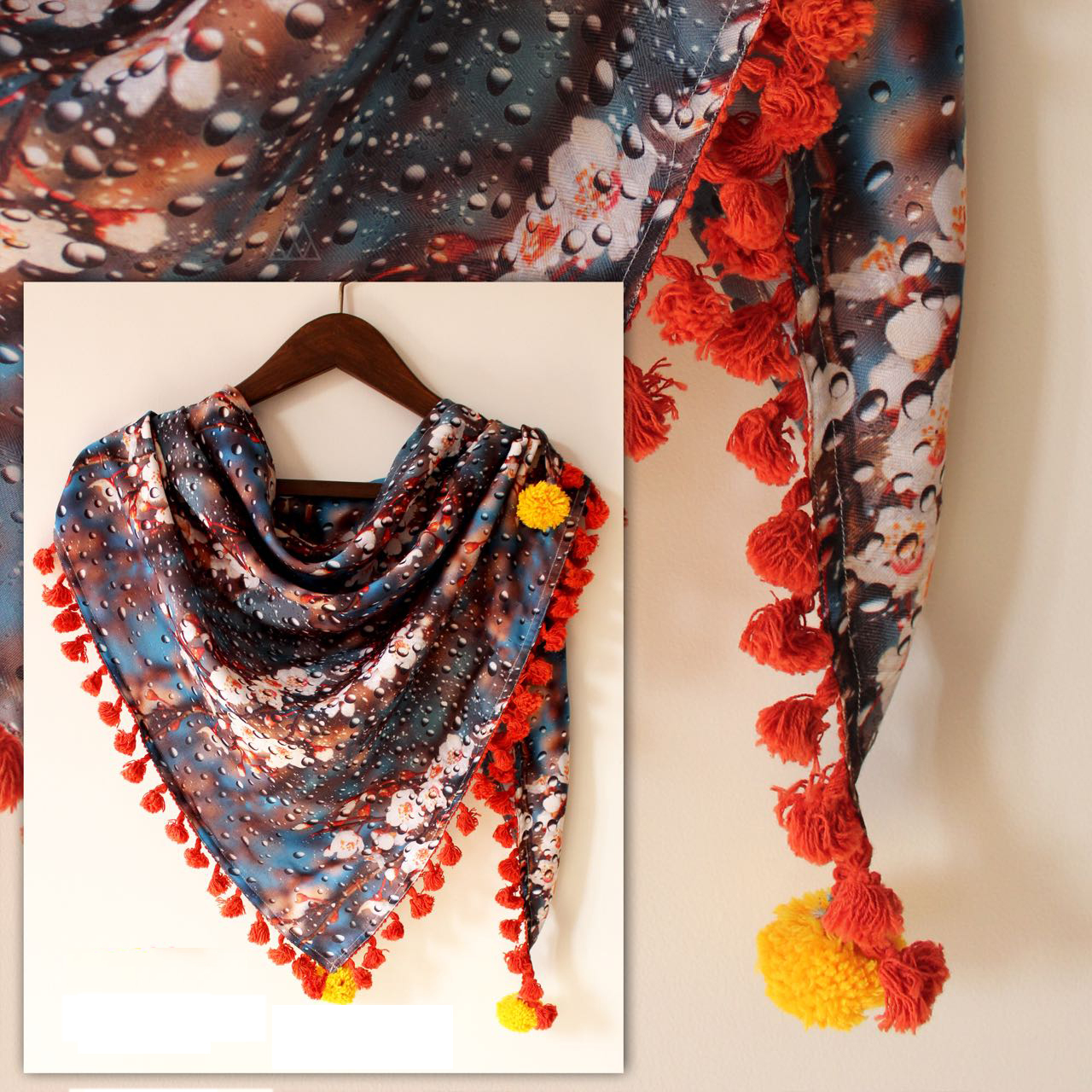 Digital Fancy Printed Scarf Fabric