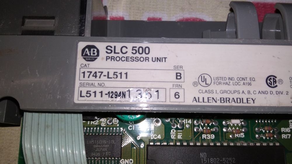 Allen Bradley Cpu 1747-l511 B