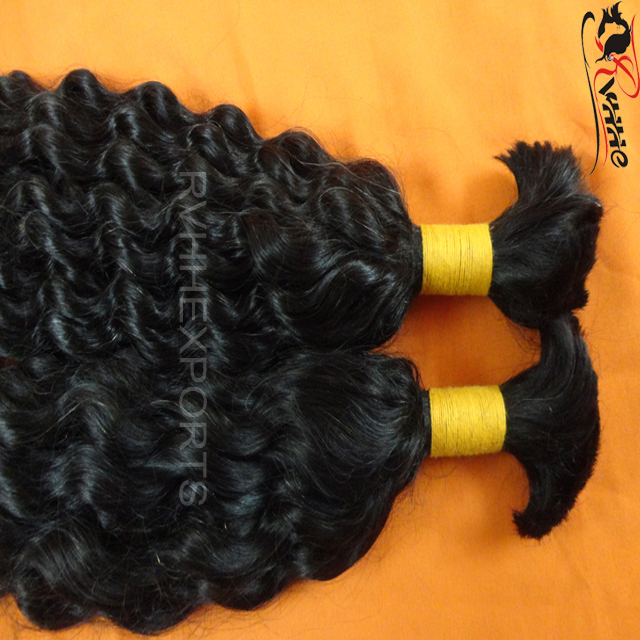 Natural New Women Style Bulk Curly Hair Indian