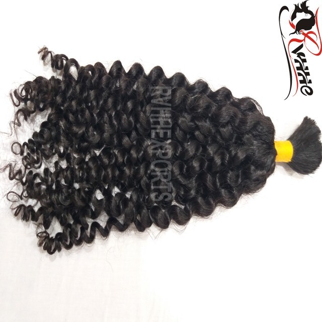 Natural New Women Style Bulk Curly Hair Indian