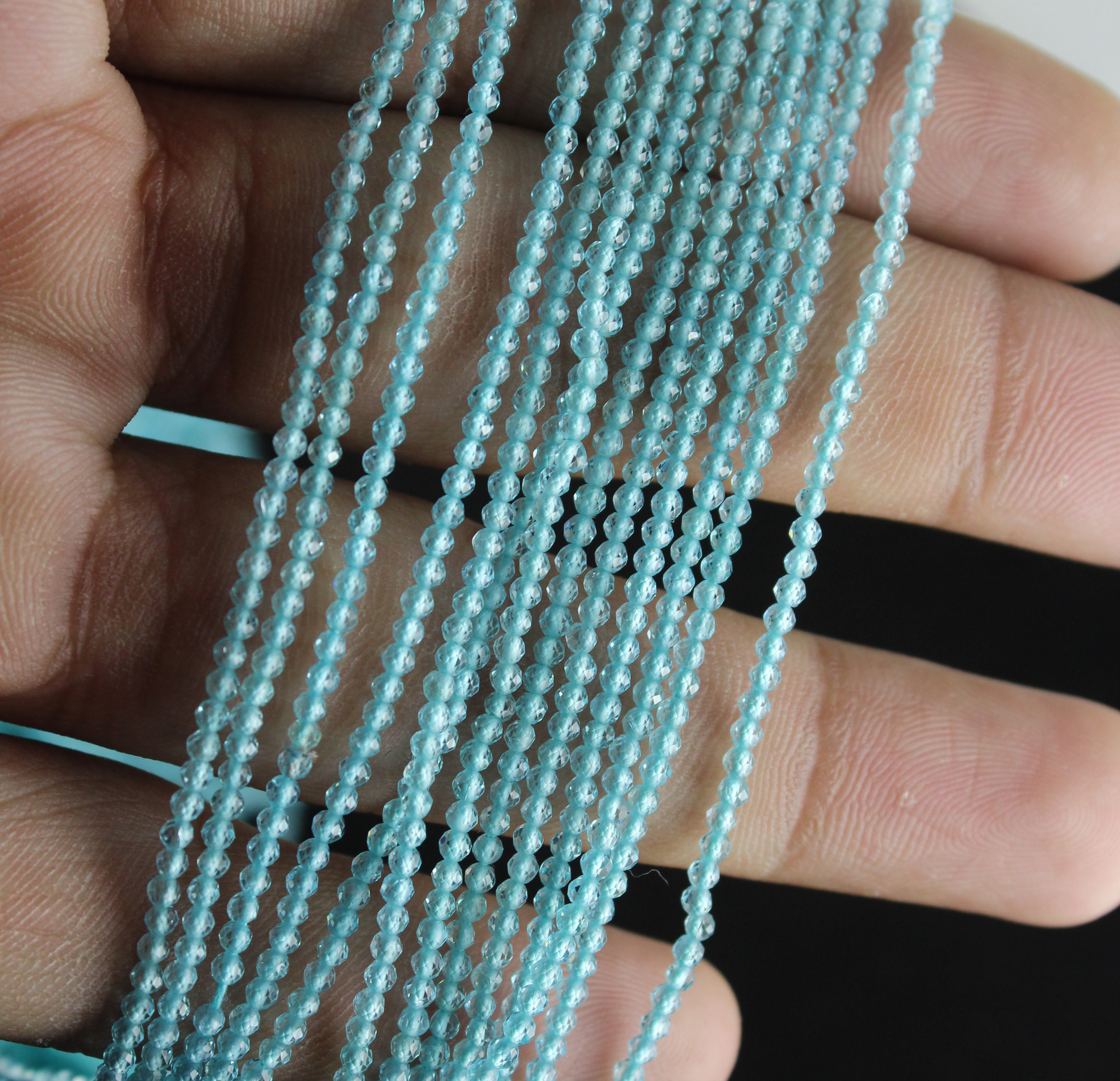 Blue Apatite Micro Beads