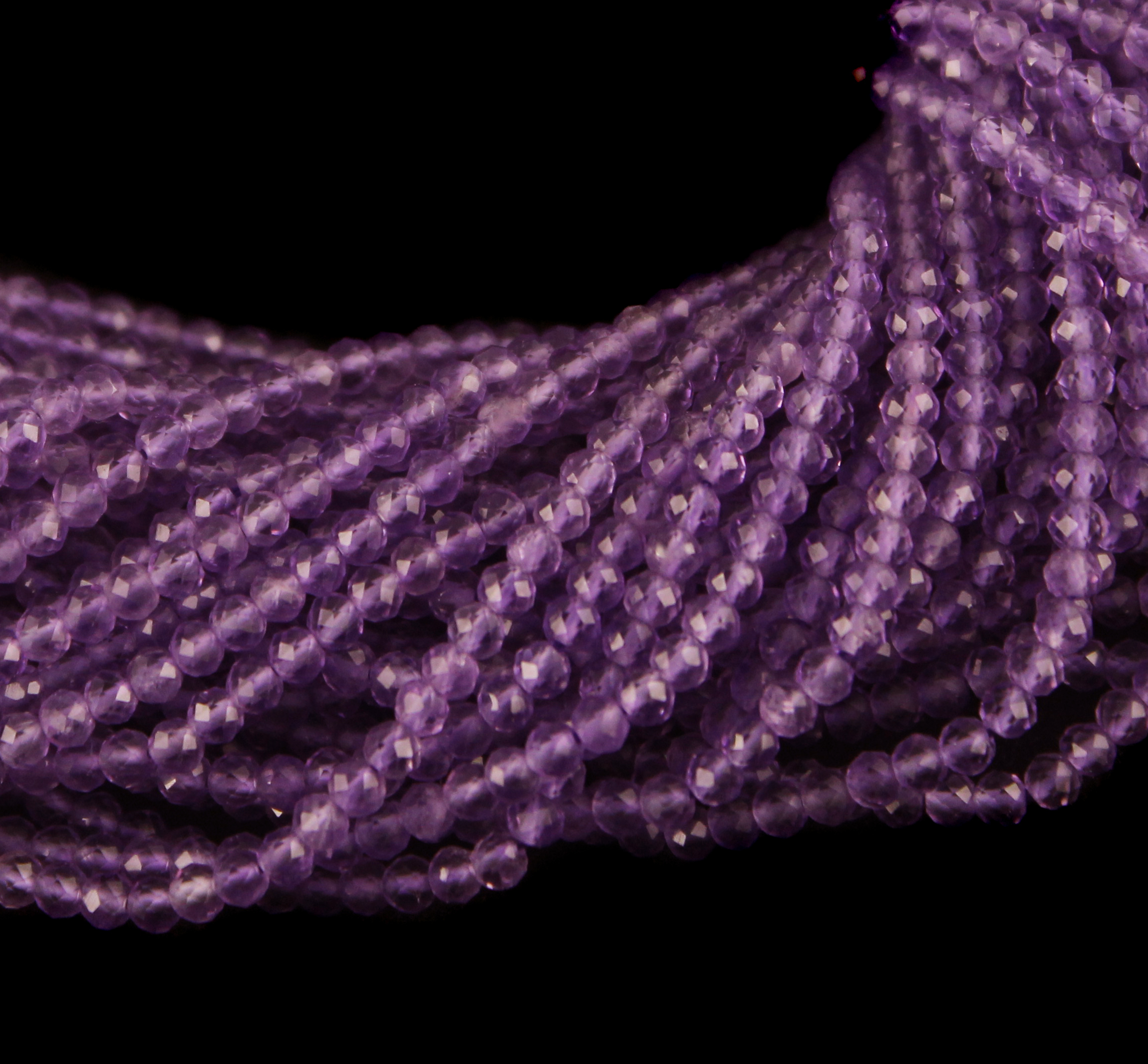 Purple Amethyst Micro Beads