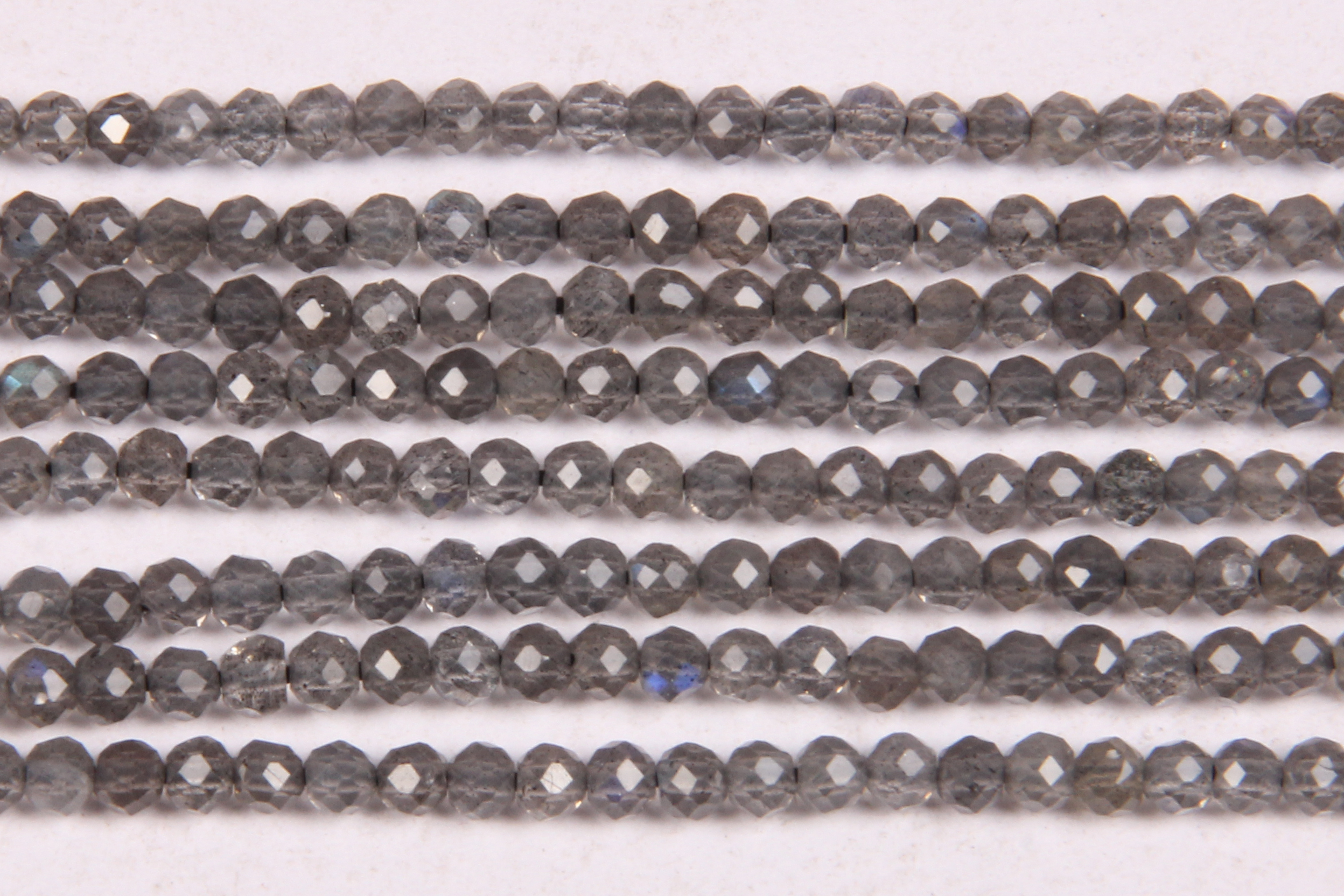Labradorite Micro Faceted Beads