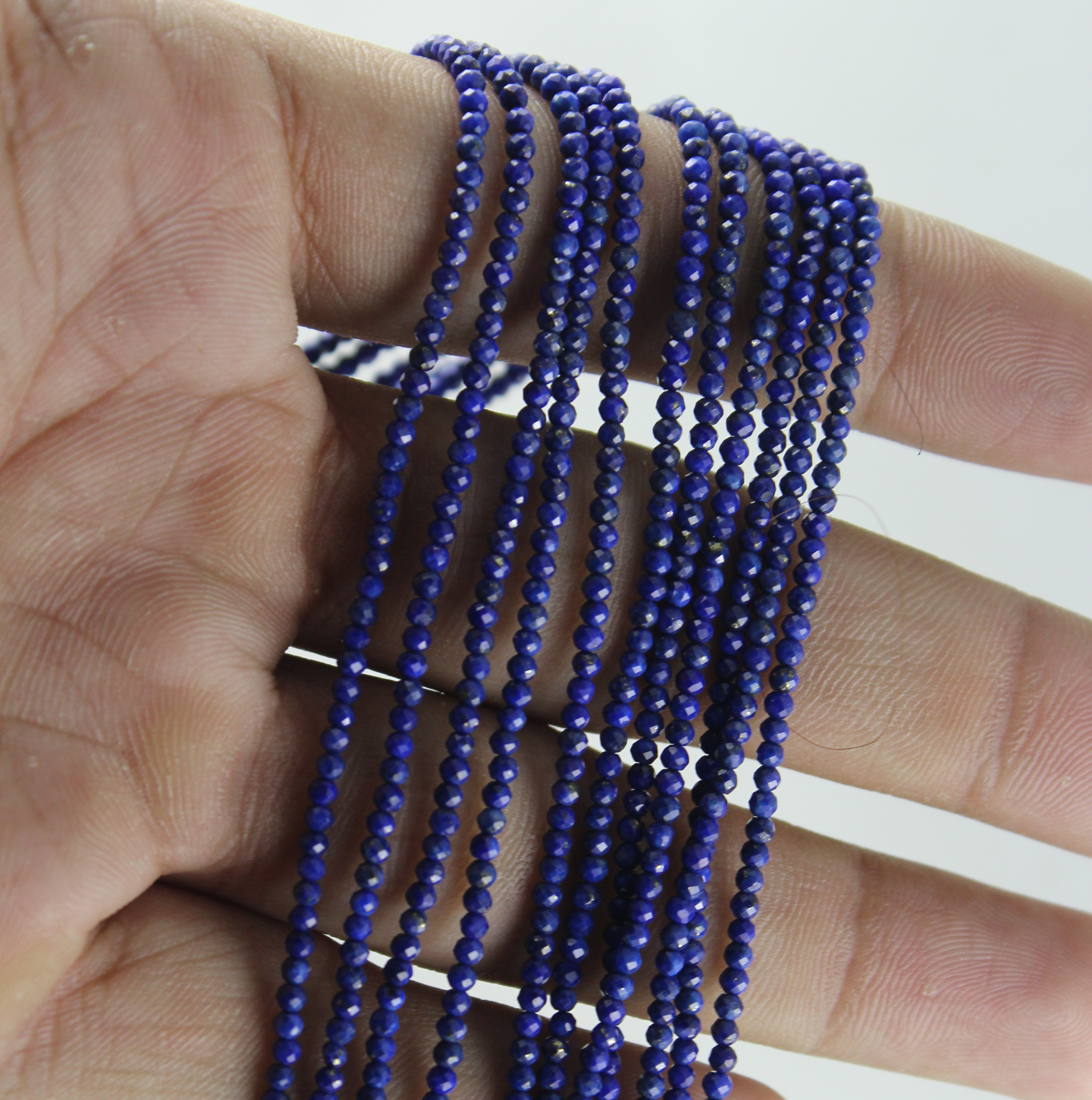 Lapis Lazuli Micro Faceted Beads