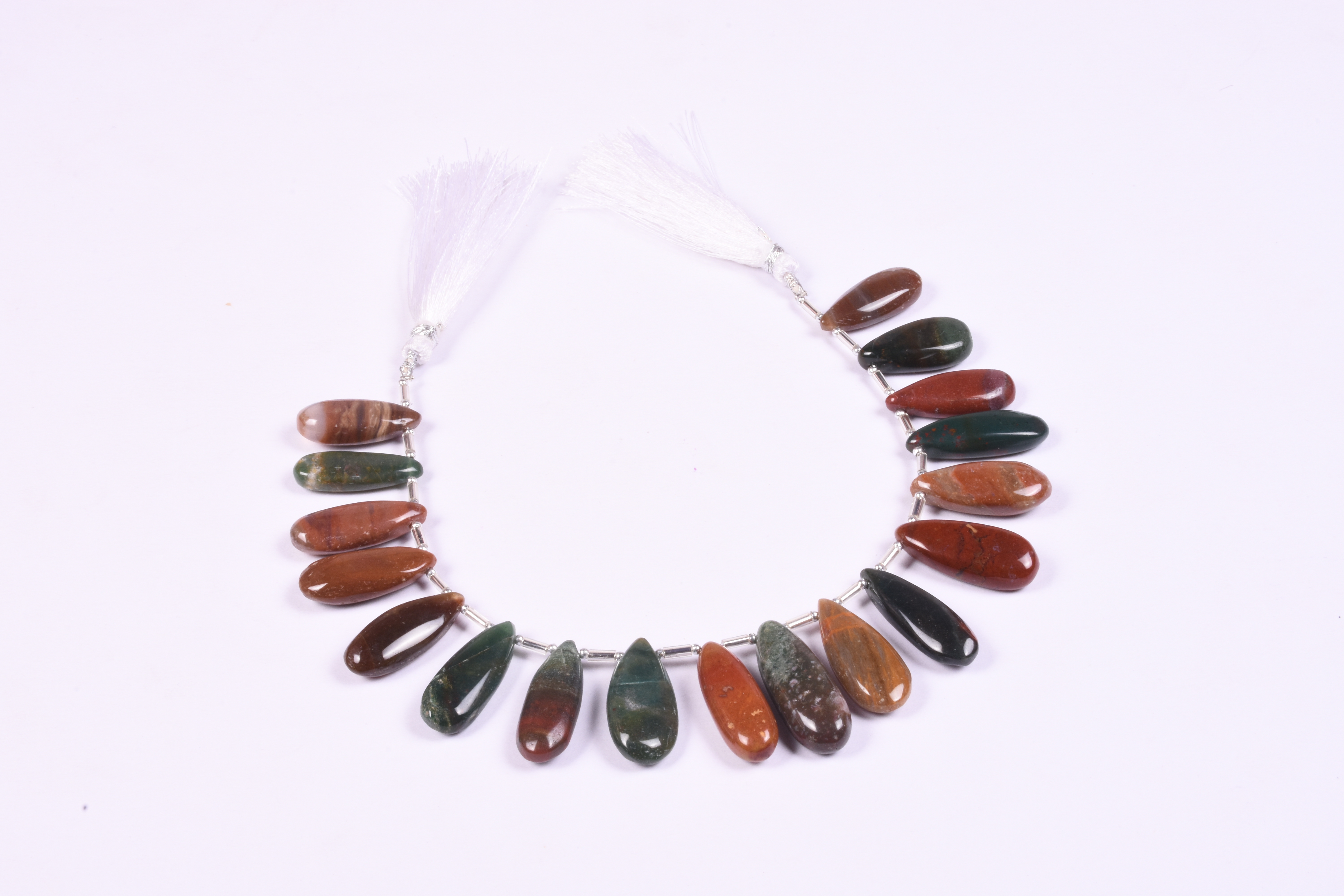 Mookaite Plain Pears Beads