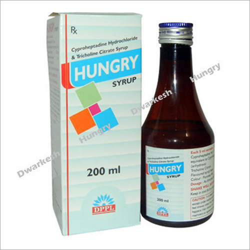200Ml Cyproheptadine Hydrochloride & Tricholine Citrate Syrup General Medicines