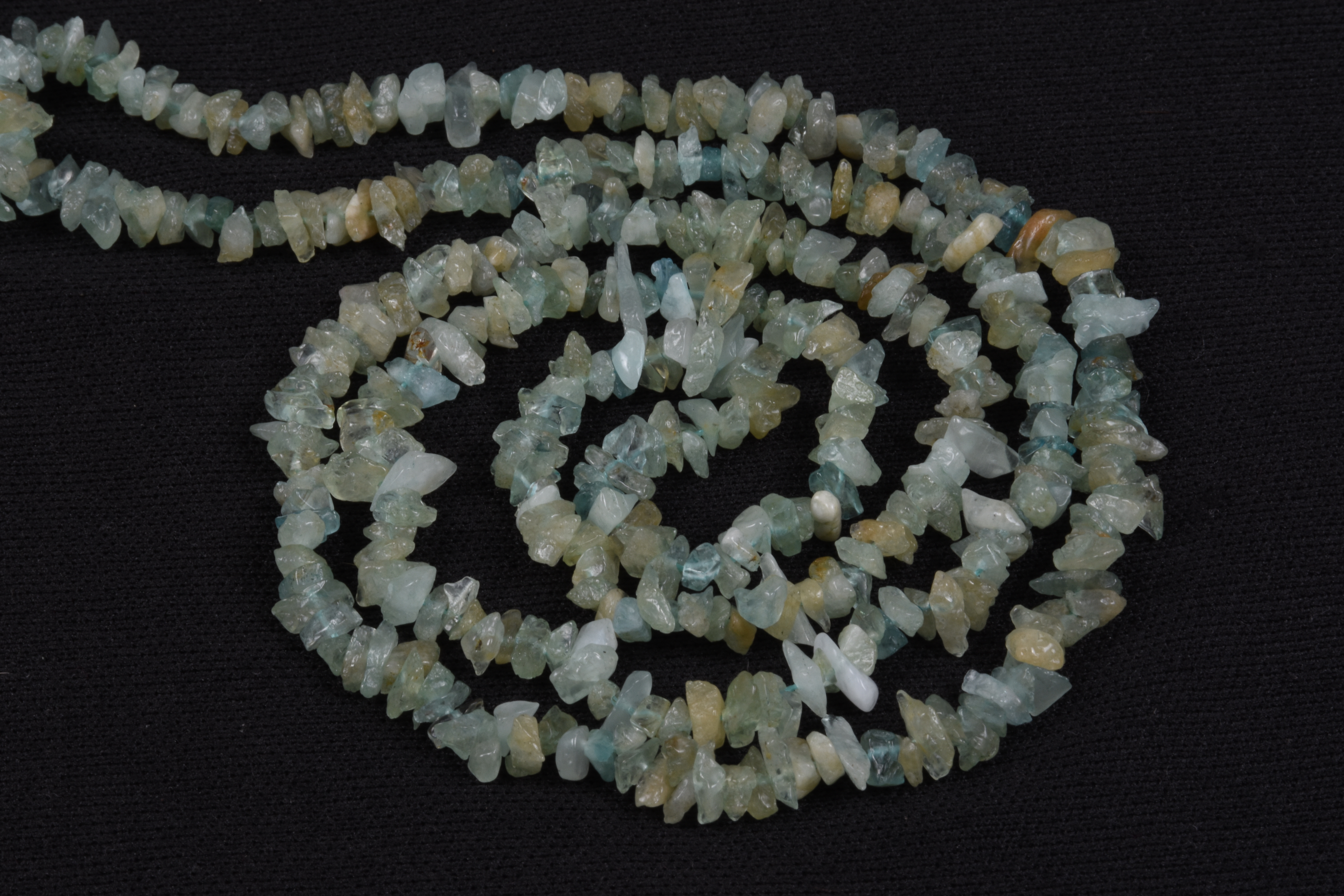 Aquamarine Uncut Chips Beads