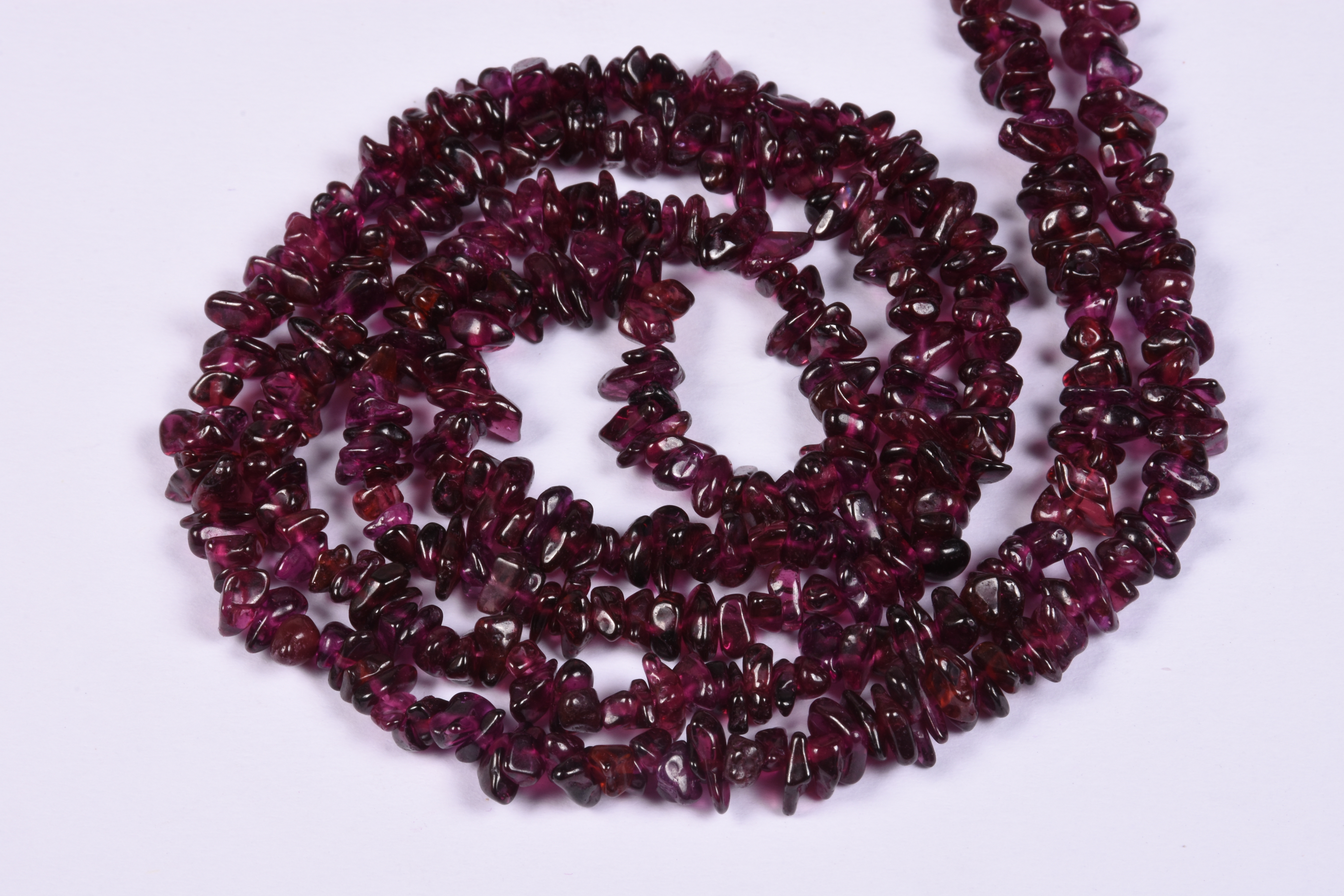 Garnet Uncut Chips Raw Beads