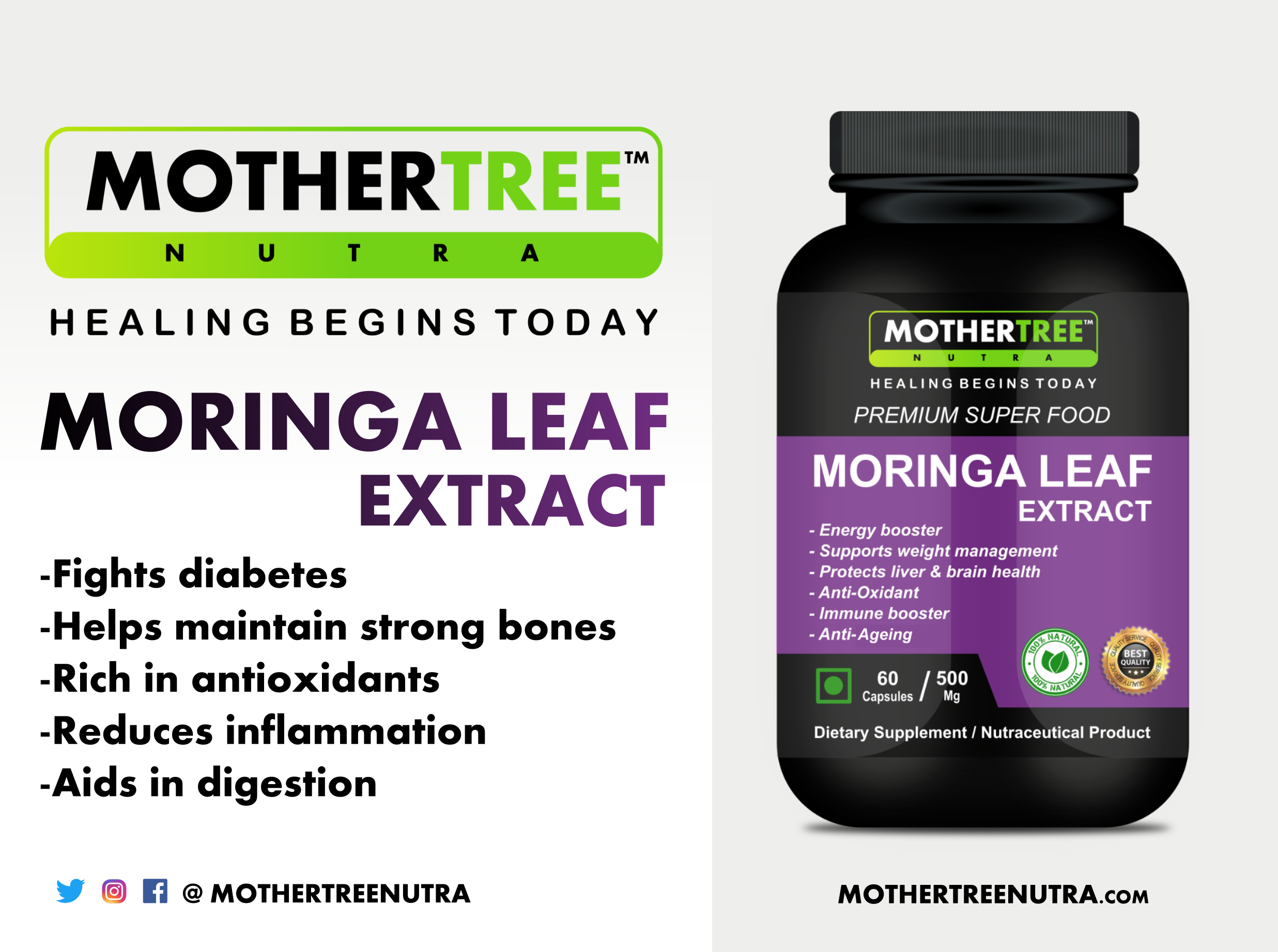 Moringa Capsules Shelf Life: 2 Years
