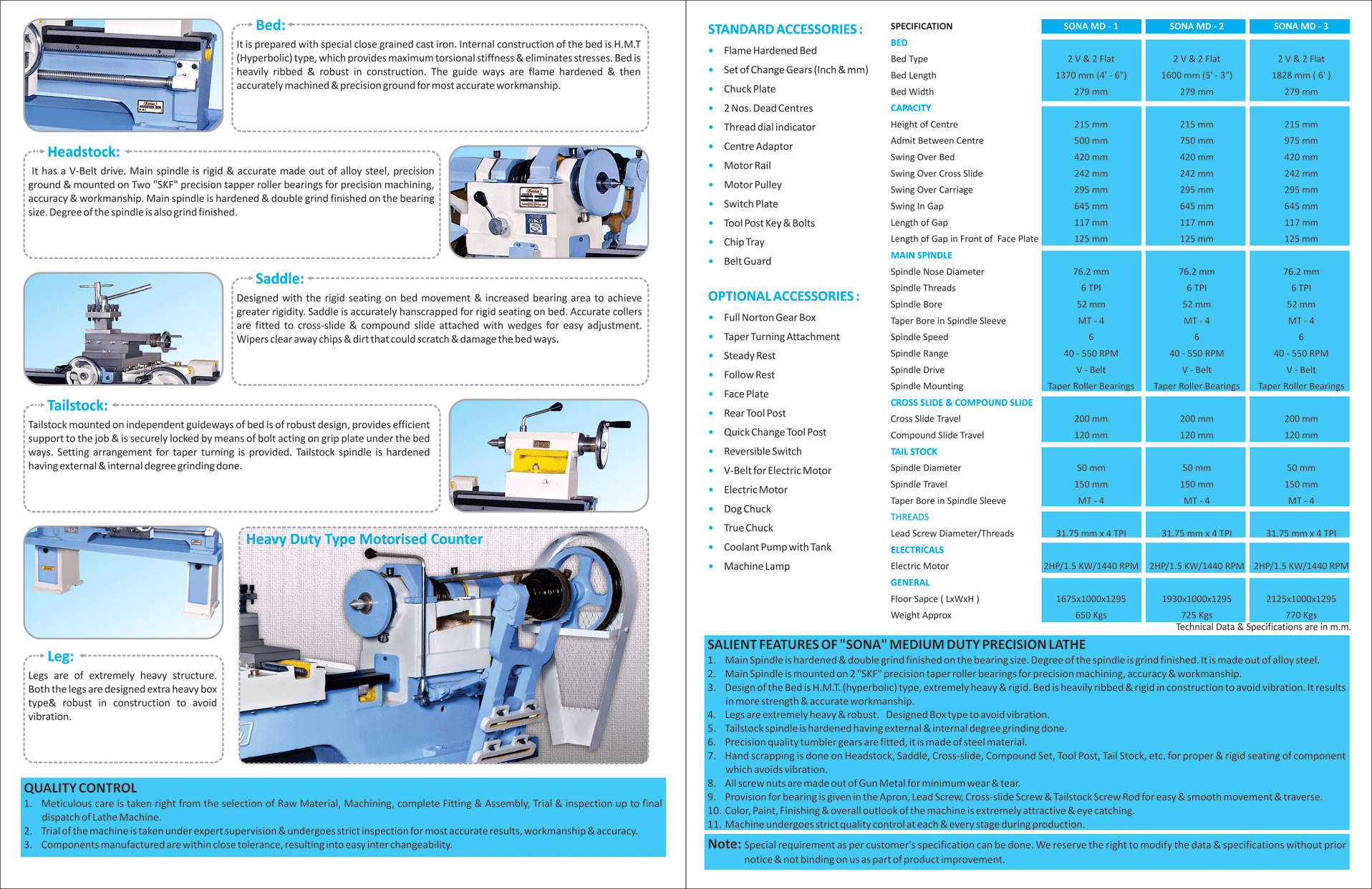 Semi Automatic Medium Duty Lathe Machine