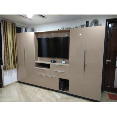 Wooden TV Unit - Premium Quality Wood, Multi-Color Finish | Modern Design, Termite-Resistant, Space-Saving Elegance for Indoor Use