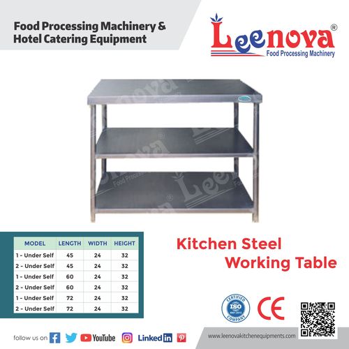 Kitchen Steel Working Table Use: Hotel