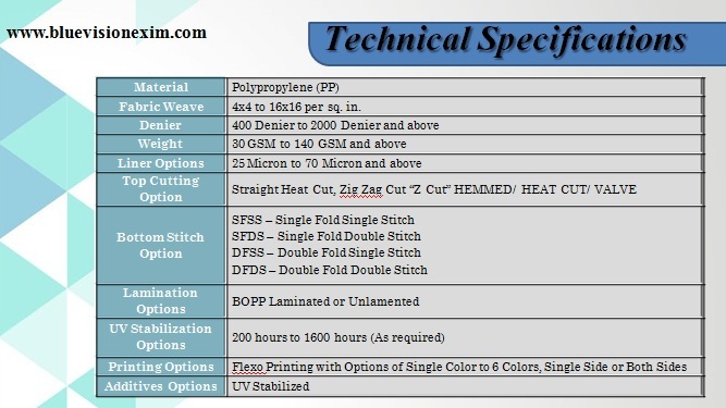 Bopp Laminated Pp Woven Bags - 10 To 50 Kg Load Capacity, 400 To 2000 Microns Denier, 8 Color Printing Options, Water-resistant Design, Customized Colors