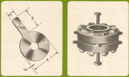 Blue Orifice Plate Assembly & Flow Elements