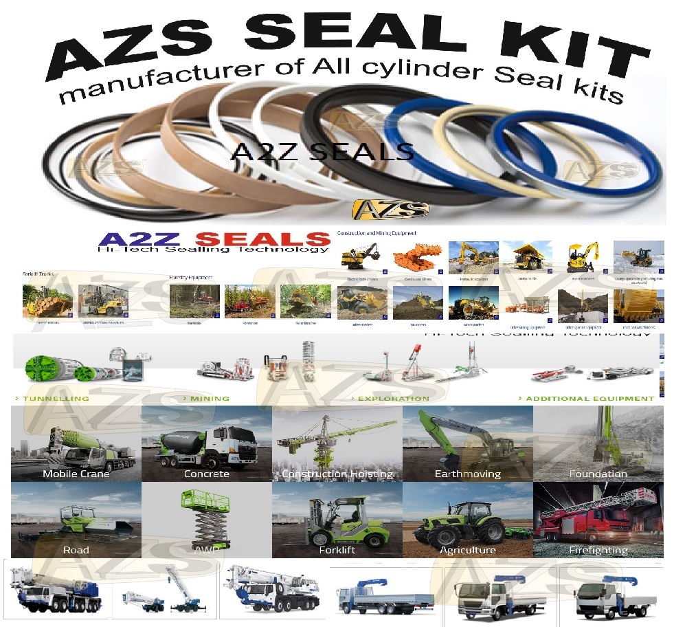 Backhoe Seal Kit - Synthetic Rubber, High Hardness , Oil Resistant Design, Ideal For Specialized Applications