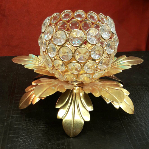 Designer Copper Crystal Candle Stand Use: Wedding Decoration
