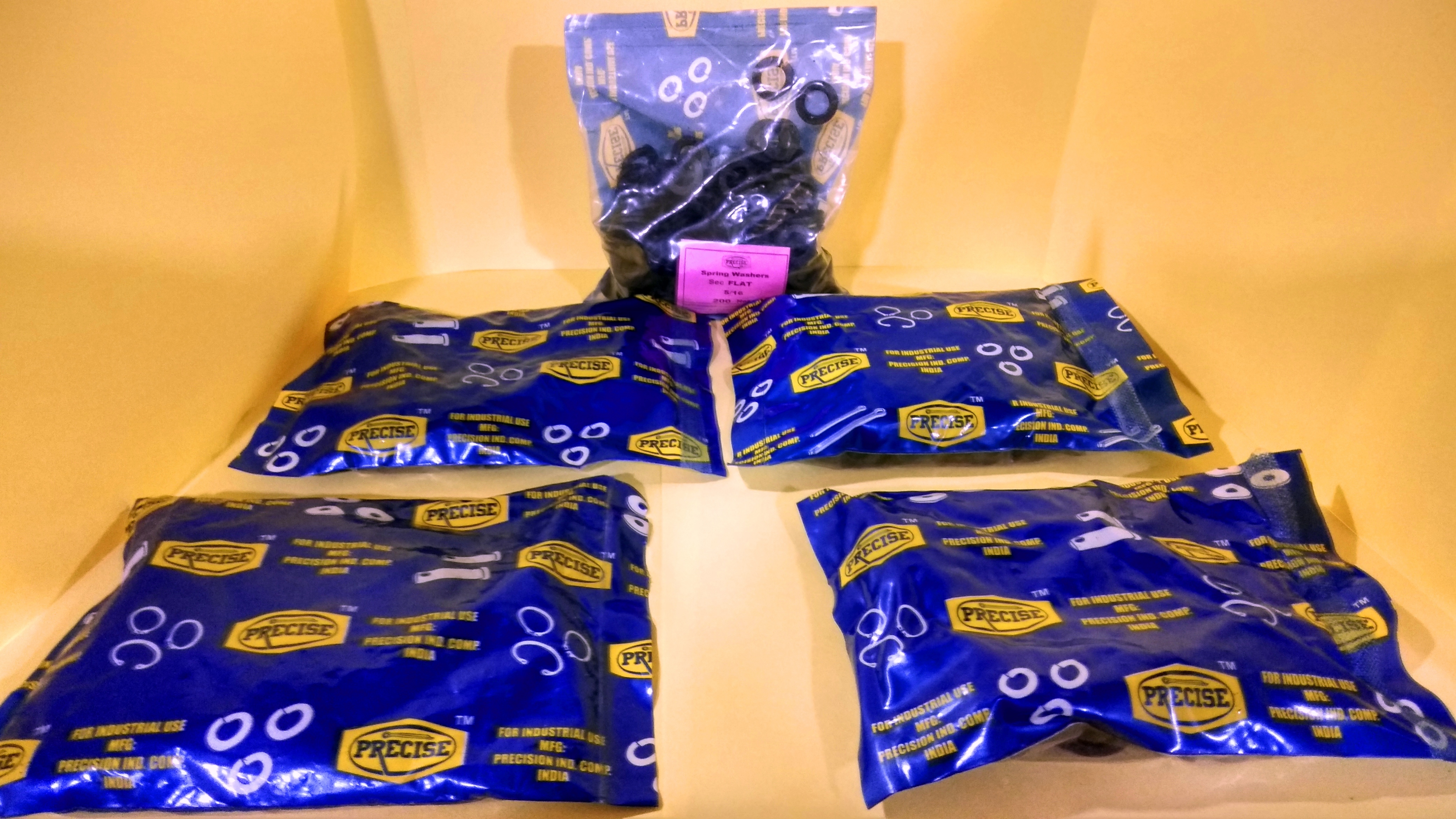 5/16 Flat Spring Washers - Color: Black