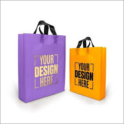 Purple 12 Inch Loop Handle Non Woven Bag