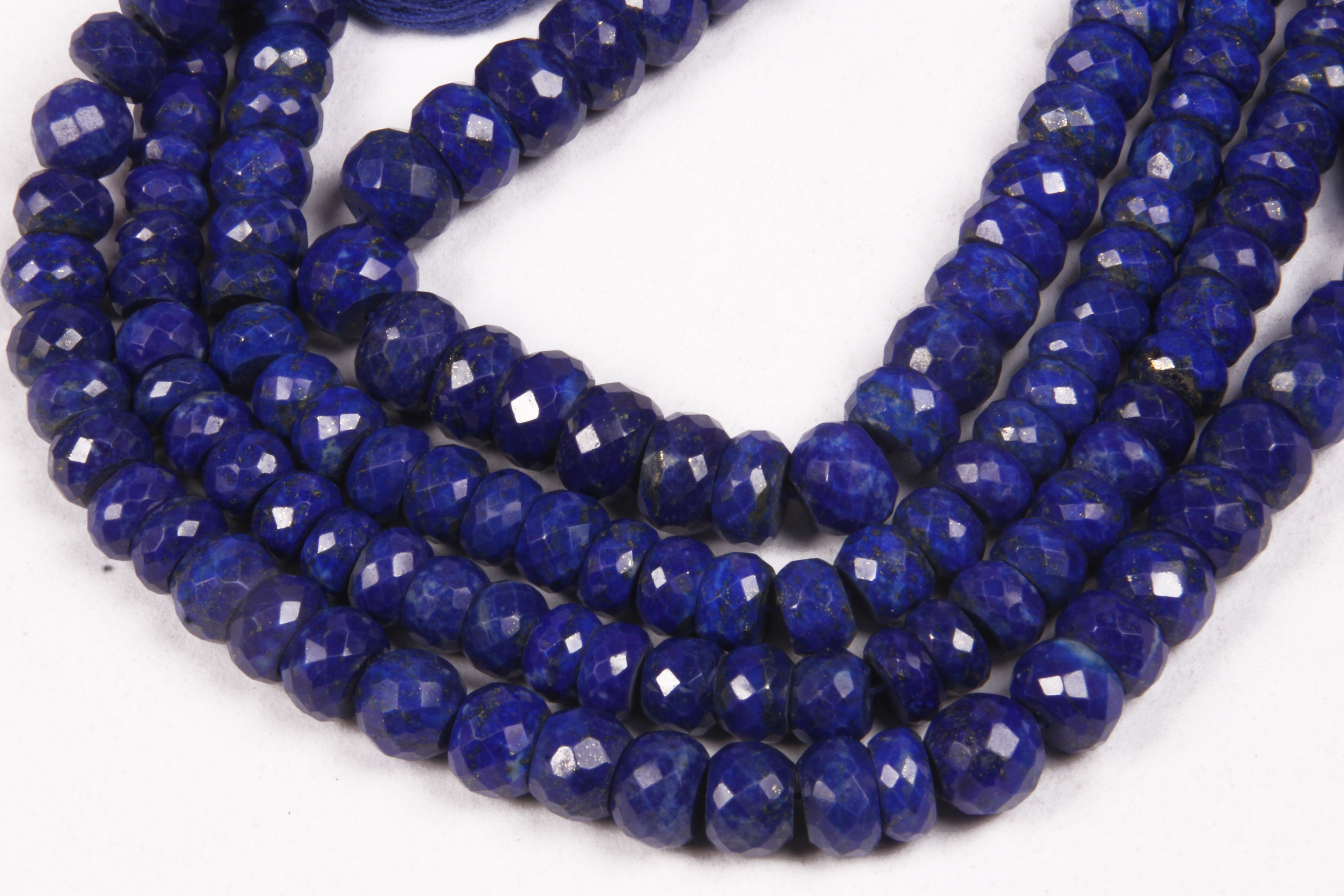 Natural Lapis Lazuli Faceted Beads
