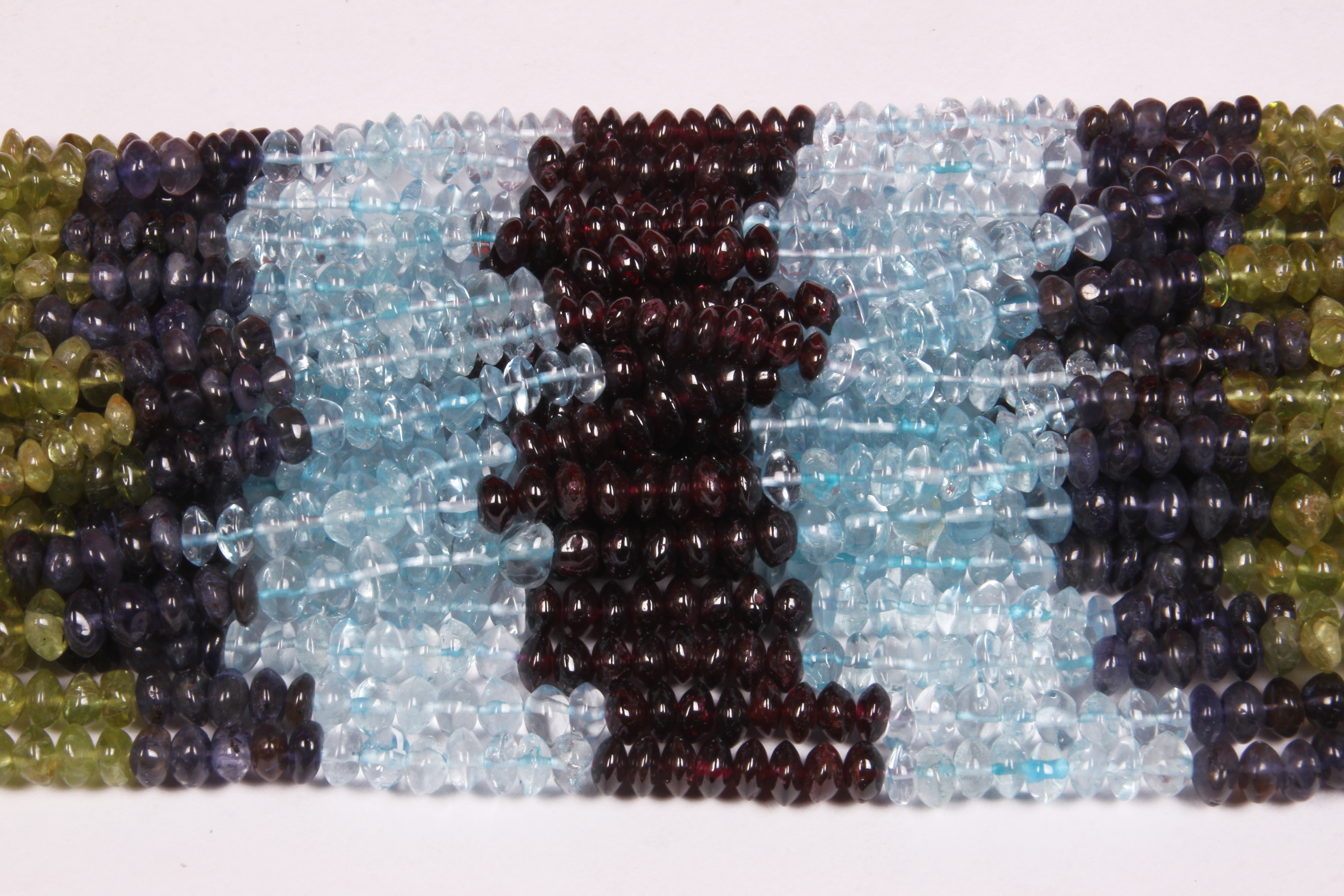 Multi Gemstone Natural Button Beads