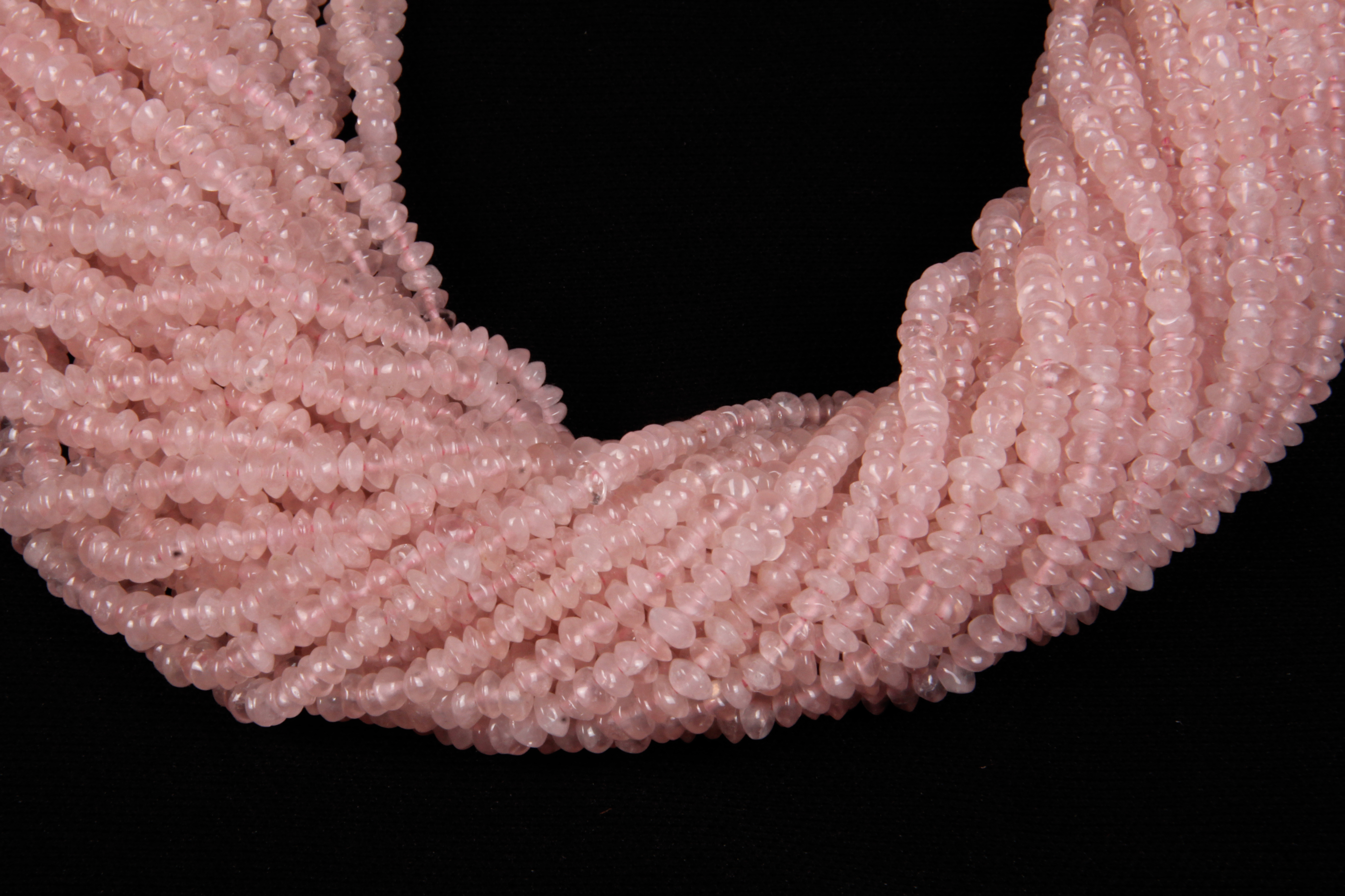 Rose Quartz Button Beads