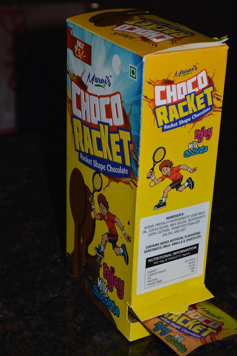 Racket Shape Chocolate