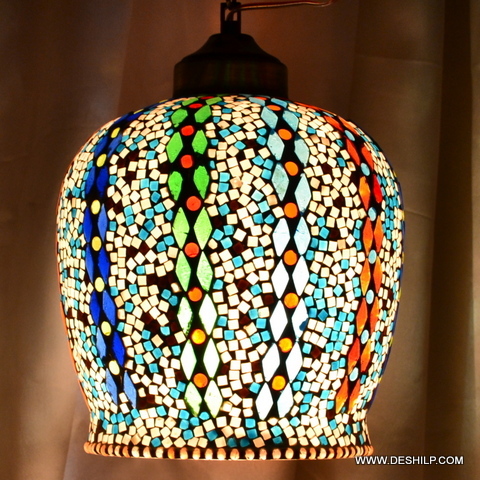 Multicolor Beautiful Mosaic Finish Glass Wall Hanging