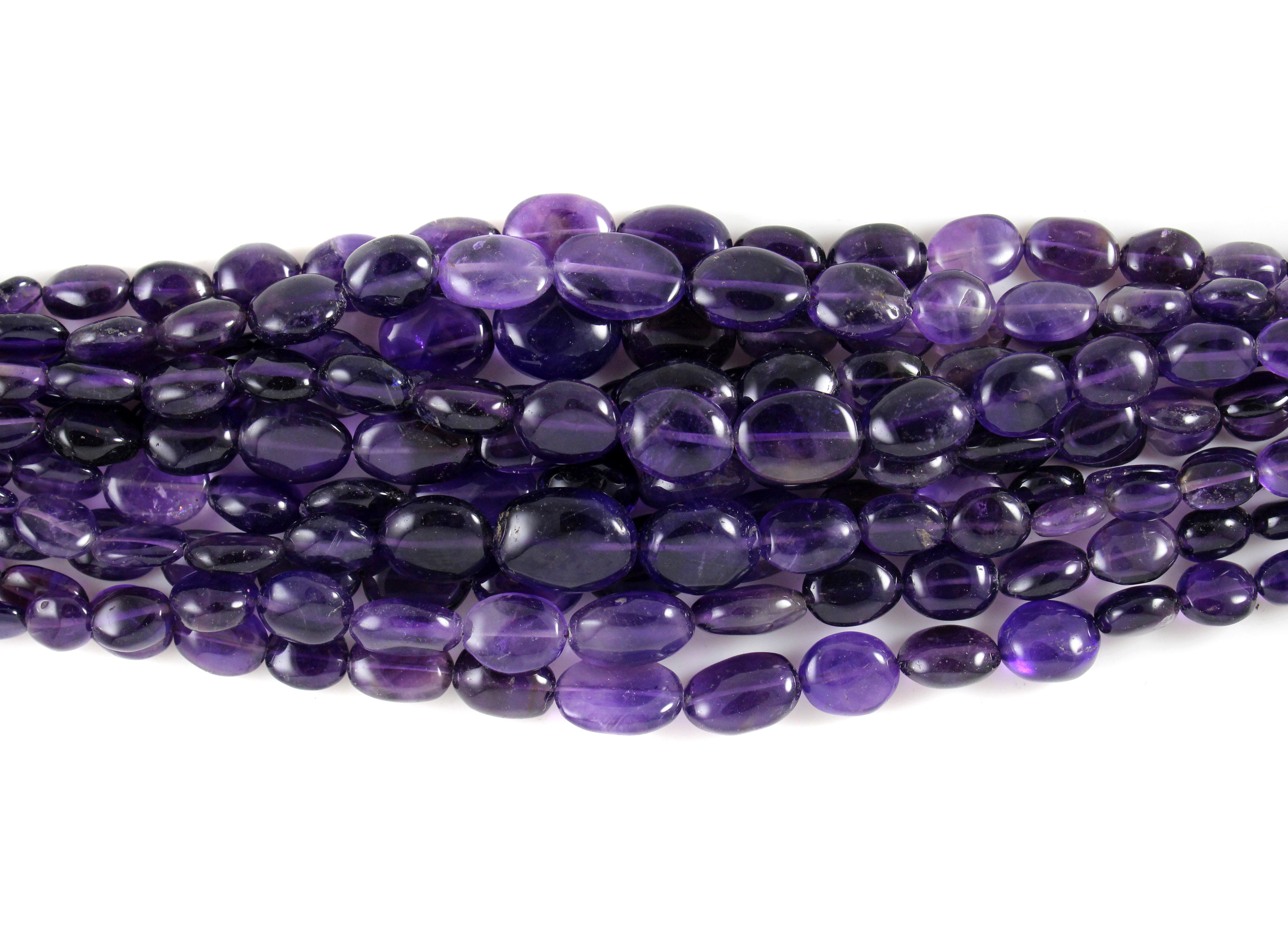 Amethyst Smooth Oval Beads