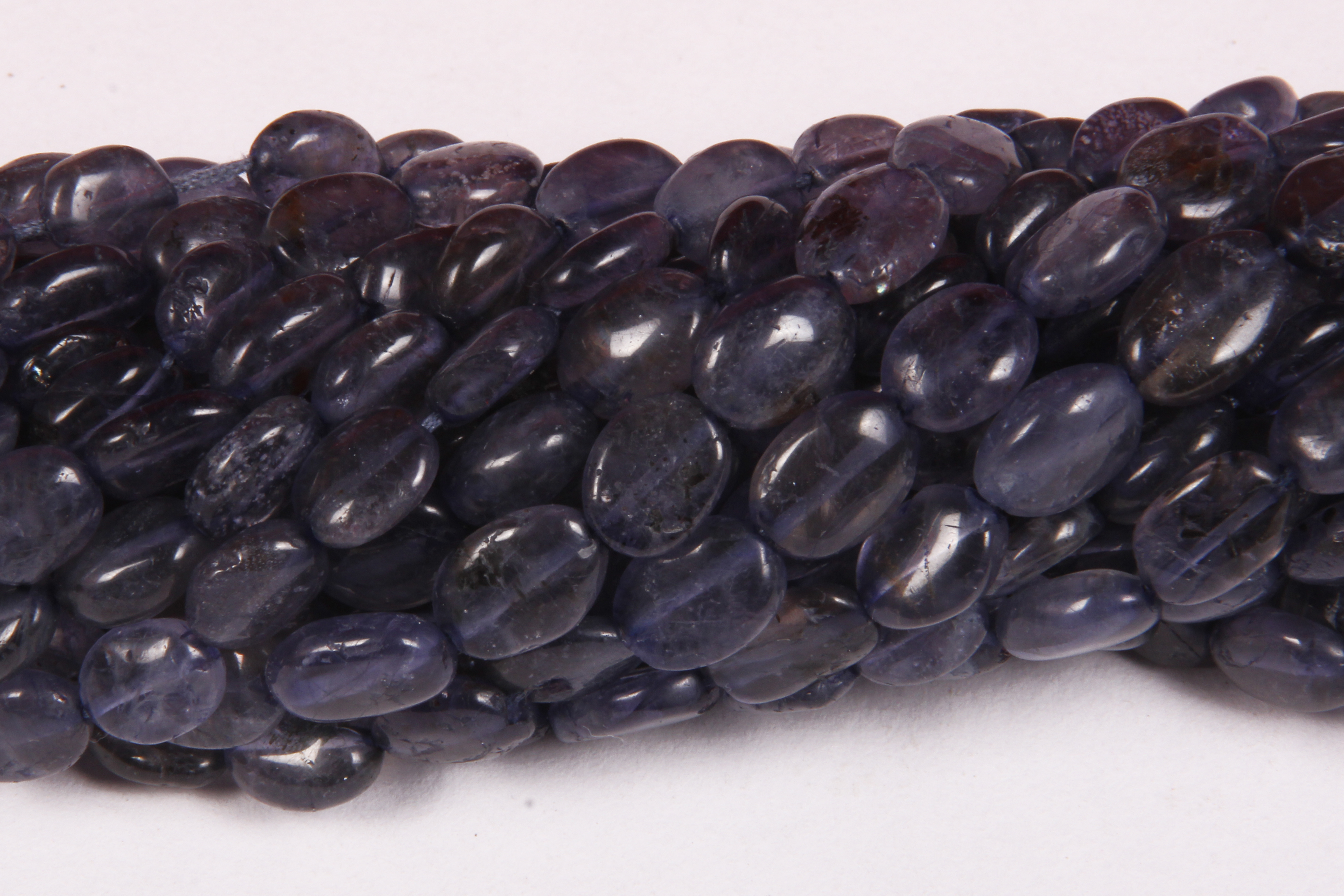 Iolite Oval Beads