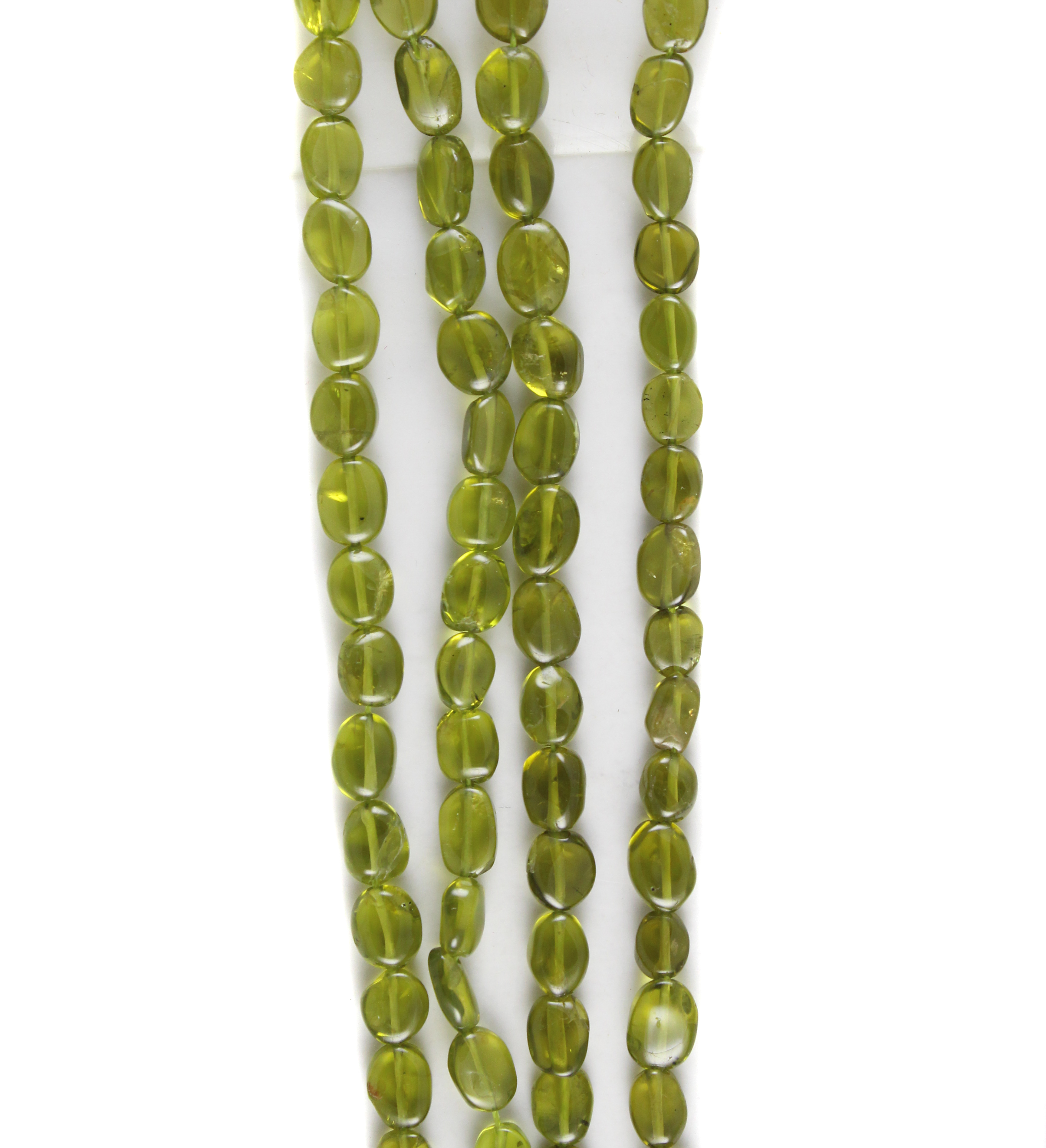 Peridot Oval Beads
