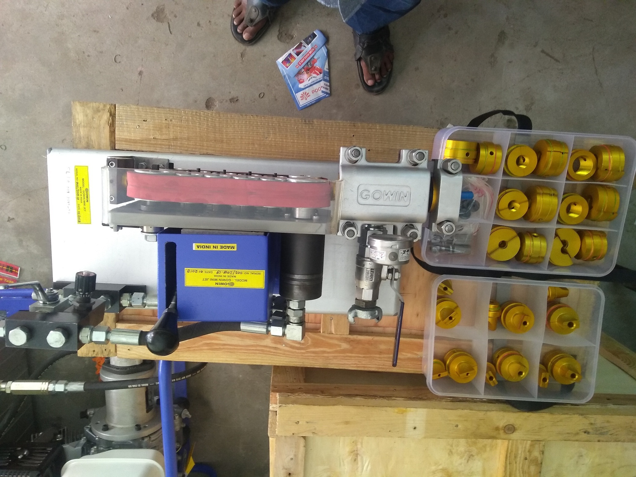 Silver Gowin Minijet Micro Fiber Pneumatic Cable Blowing Machine