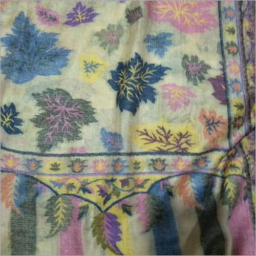 Ladies Leaf Print Stoles - Fine Wool, Pashmina, Modal & Silk | Vibrant Colors for Daily, Evening & Meditation Use