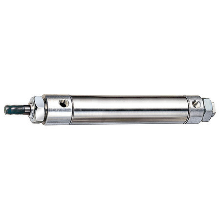 Adjustable Stroke Cylinder - 50mm X 100mm Silver, Stainless Steel & Aluminium | Pneumatic Air Double Acting With Zero To Full Stroke Adjustments