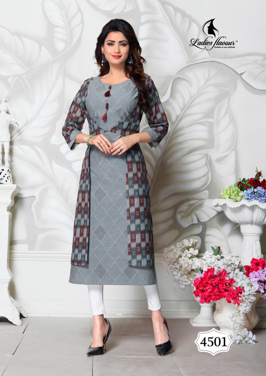 Multi Color Handloom Cotton Kurti