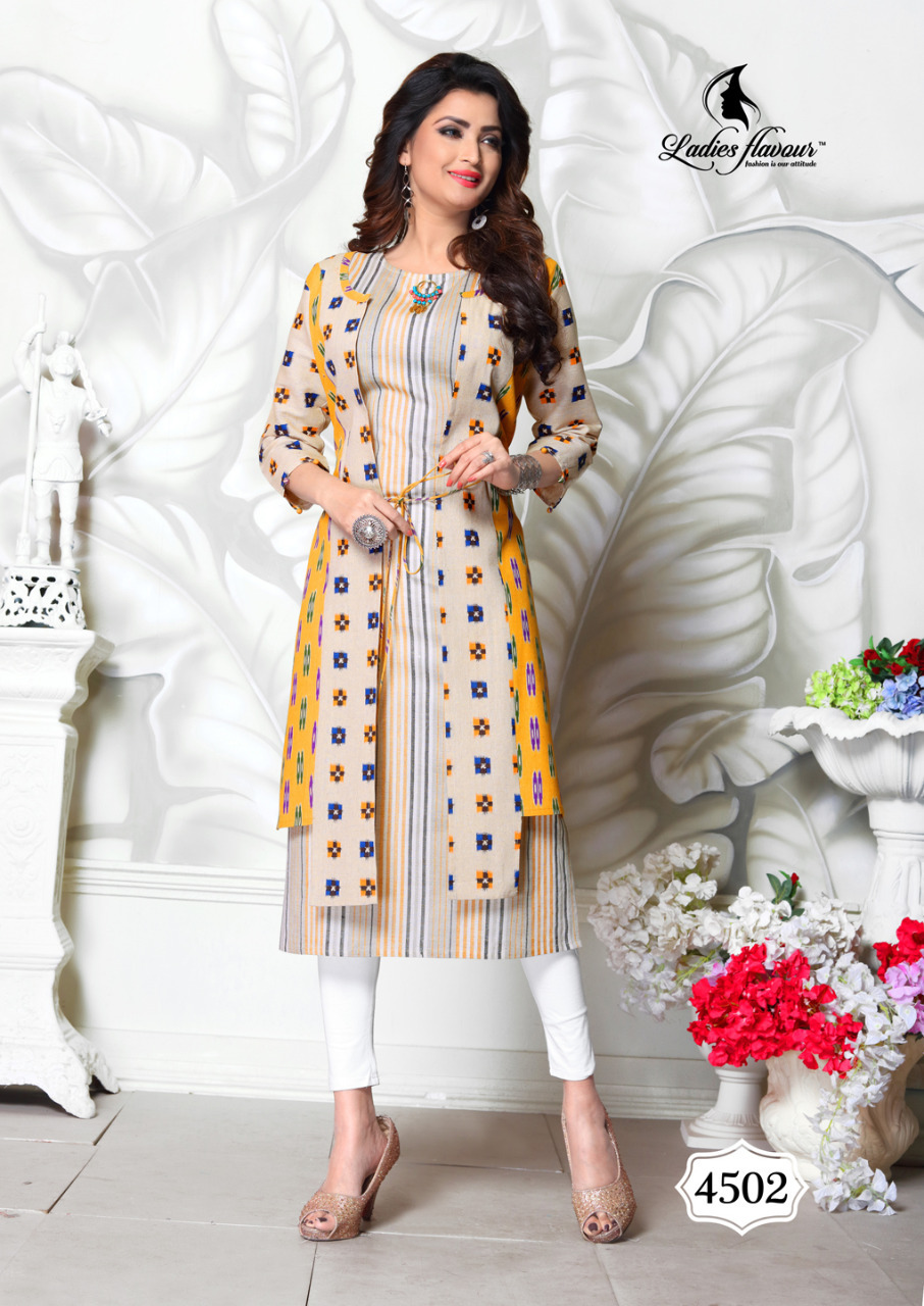 Multi Color Handloom Cotton Kurti
